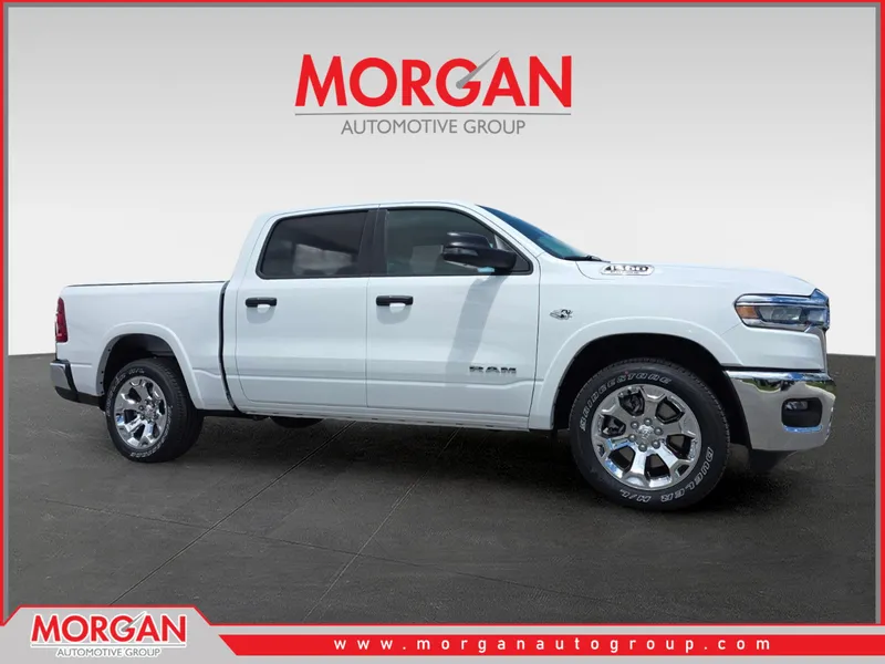 2026 Ram 1500 Big Horn/Lone Star in White — front three-quarter view