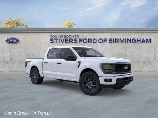 2026 Ford F-150 STX in White — front three-quarter view