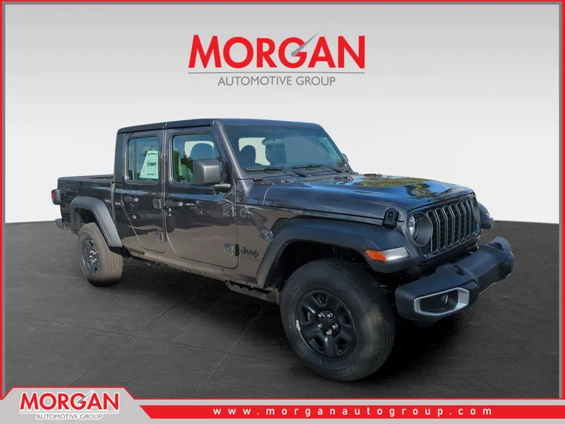 2026 Jeep Gladiator Sport in Gray — front three-quarter view