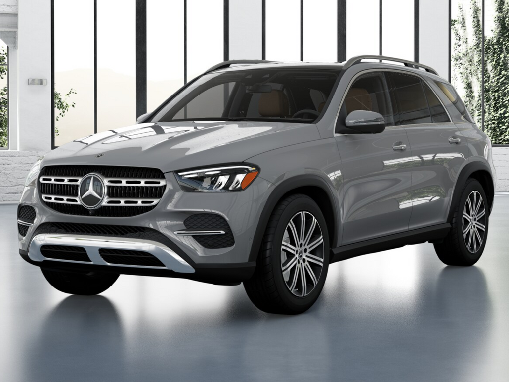 2026 Mercedes-Benz GLE 350 in MANUFAKTUR Alpine Grey — front three-quarter view