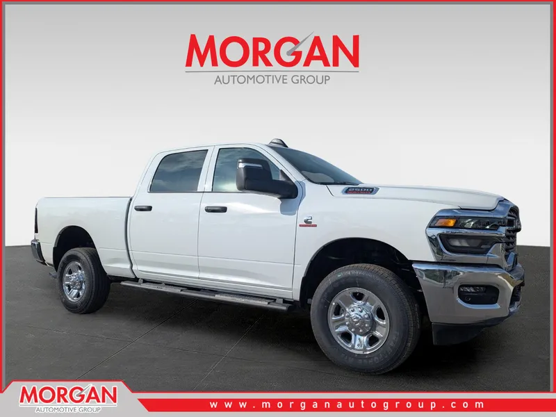 2026 Ram 2500 Tradesman in White — front three-quarter view