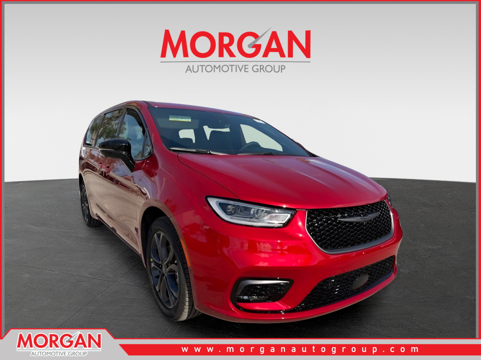 2026 Chrysler Pacifica Select in Red Hot Pearlcoat — front three-quarter view