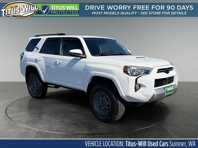 2023 Toyota 4Runner TRD Off-Road Premium in Ice — front three-quarter view