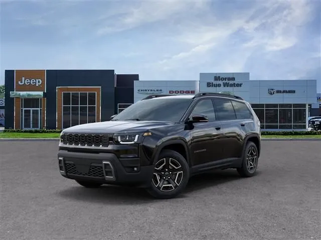 2026 Jeep Cherokee CHEROKEE LIMITED 4X4 in Diamond Black Crystal Pearl-Coat Exterior Paint — front three-quarter view