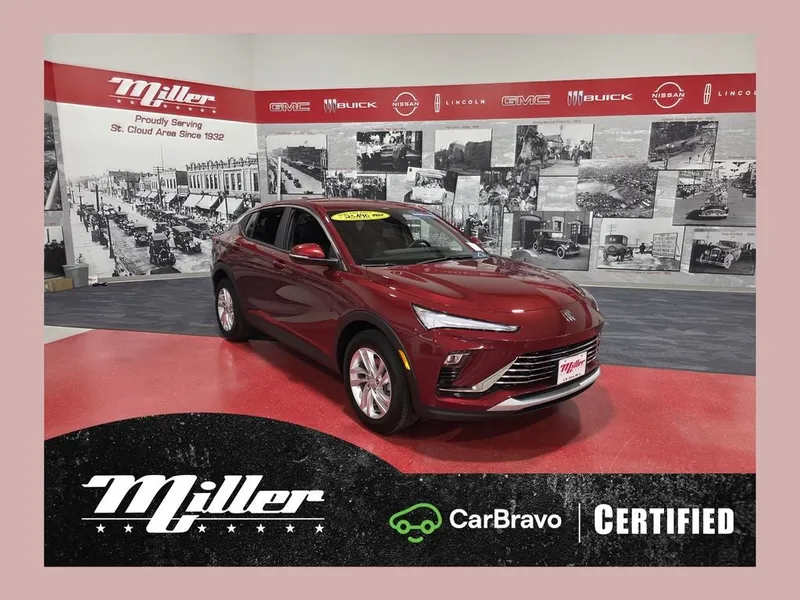 2024 Buick Envista Preferred Carbravo GM CPO in Cinnabar Metallic — front three-quarter view