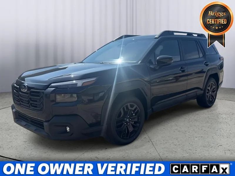 2026 Subaru OUTBACK Limited XT in Crystal Black Silica — front three-quarter view