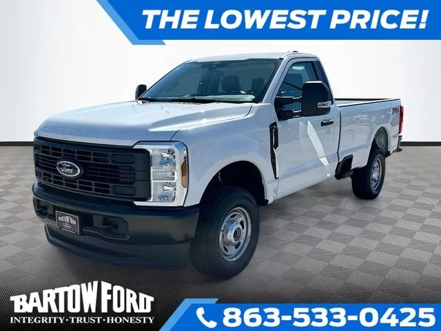 2026 Ford F-250SD XL 4WD REG CAB in Oxford White — front three-quarter view