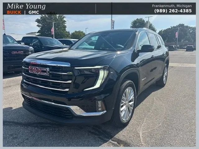 2026 GMC Acadia Elevation in Ebony Twilight Metallic — front three-quarter view
