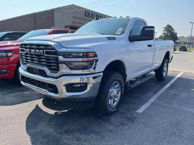 2026 RAM Ram 2500 RAM 2500 TRADESMAN REGULAR CAB 4X4 8' BOX in Bright White Clear-Coat Exterior Paint — front three-quarter view
