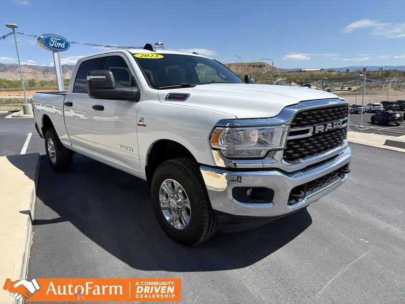 2023 RAM 2500 Big Horn in Bright White Clearcoat — front three-quarter view