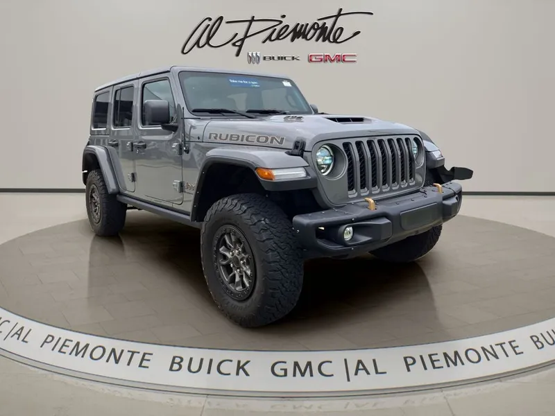 2023 Jeep Wrangler Rubicon 392 in Gray Clearcoat — front three-quarter view