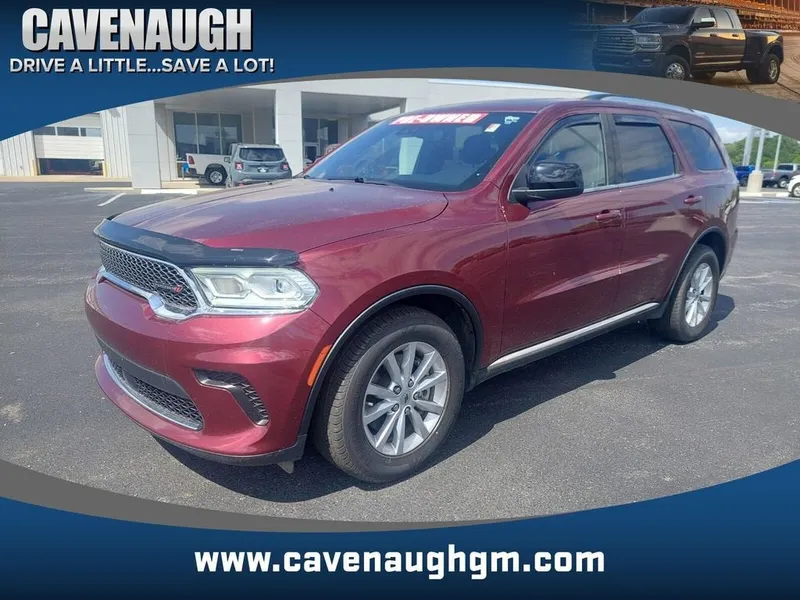2023 Dodge Durango SXT Plus in Red — front three-quarter view