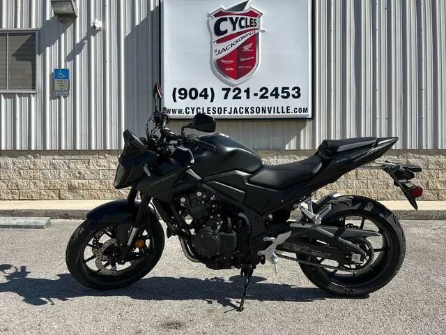 2025 Honda® CB500F — front three-quarter view