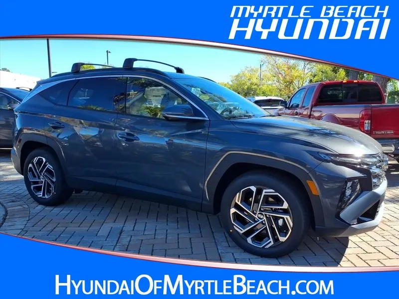 2026 Hyundai TUCSON Limited FWD in Gray — front three-quarter view
