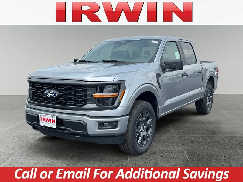 2026 Ford F-150 STX in Silver — front three-quarter view