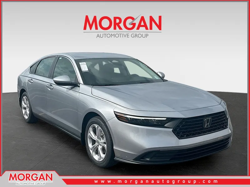 2026 Honda Accord Sedan LX in Solar Silver Metallic — front three-quarter view