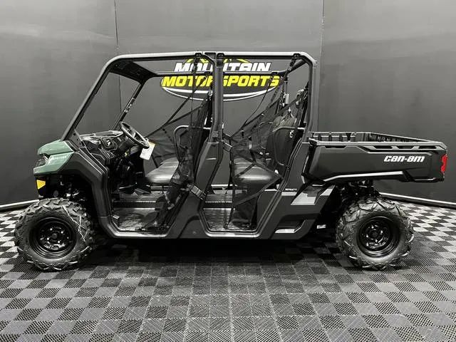 2026 Can-Am® Defender MAX DPS HD7 Compass Green — front three-quarter view