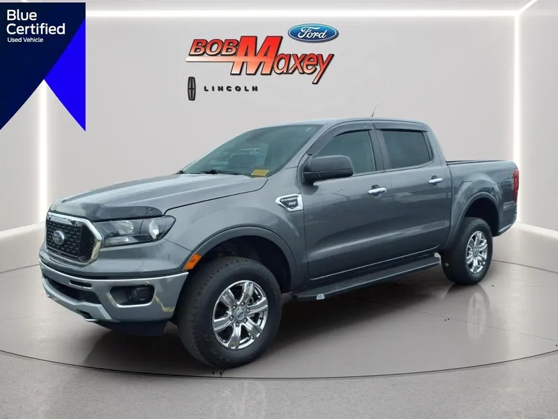 2021 Ford Ranger XLT in Gray Metallic — front three-quarter view