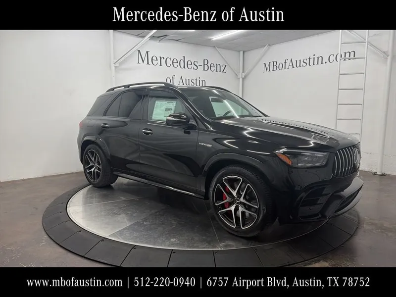 2026 Mercedes-Benz GLE AMG 63 S 4MATIC+ in Black — front three-quarter view