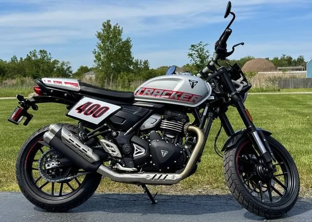 2027 Triumph STREET TRACKER — front three-quarter view