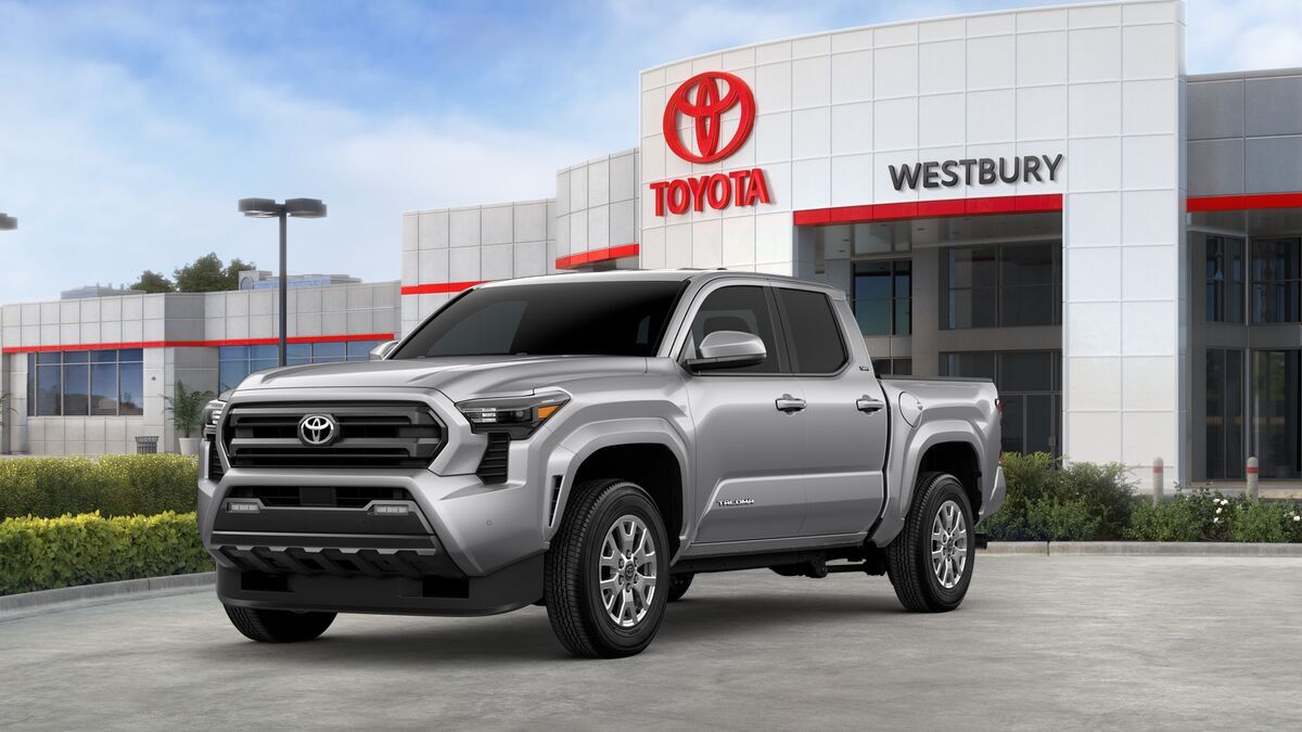 2026 Toyota Tacoma SR5 in Celestial Silver Metallic — front three-quarter view