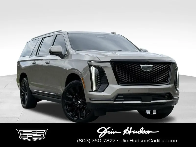2025 Cadillac Escalade ESV Sport Platinum in Latte Metallic — front three-quarter view