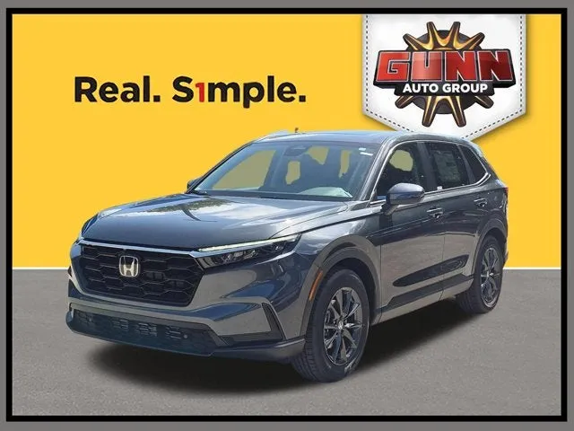 2026 Honda CR-V EX-L in Meteorite Gray Metallic — front three-quarter view