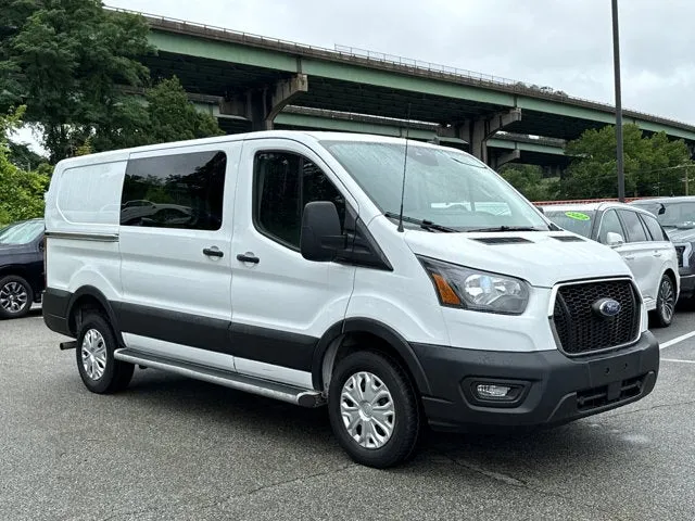 2025 Ford Transit Cargo Van Base in Oxford White — front three-quarter view