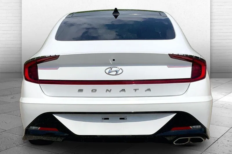 2020 Hyundai Sonata — rear three-quarter view
