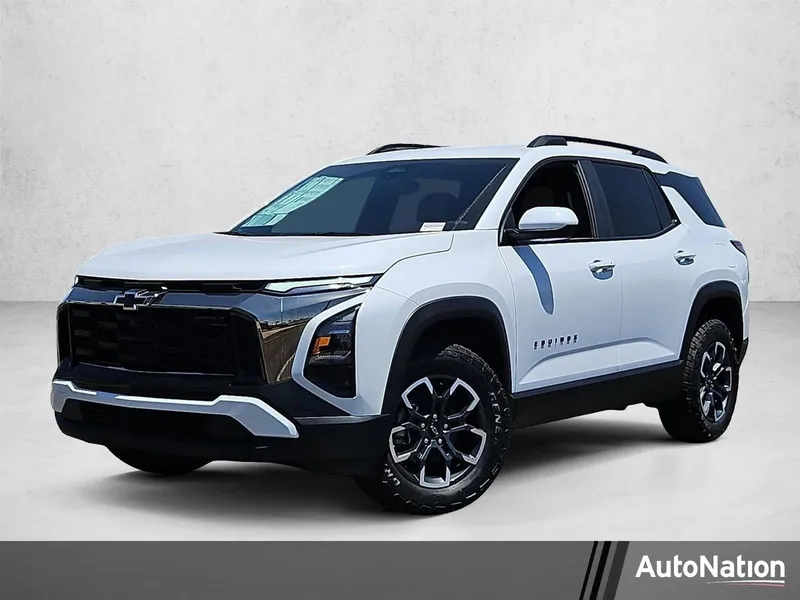 2027 Chevrolet Equinox AWD ACTIV in Polar White Tricoat — front three-quarter view