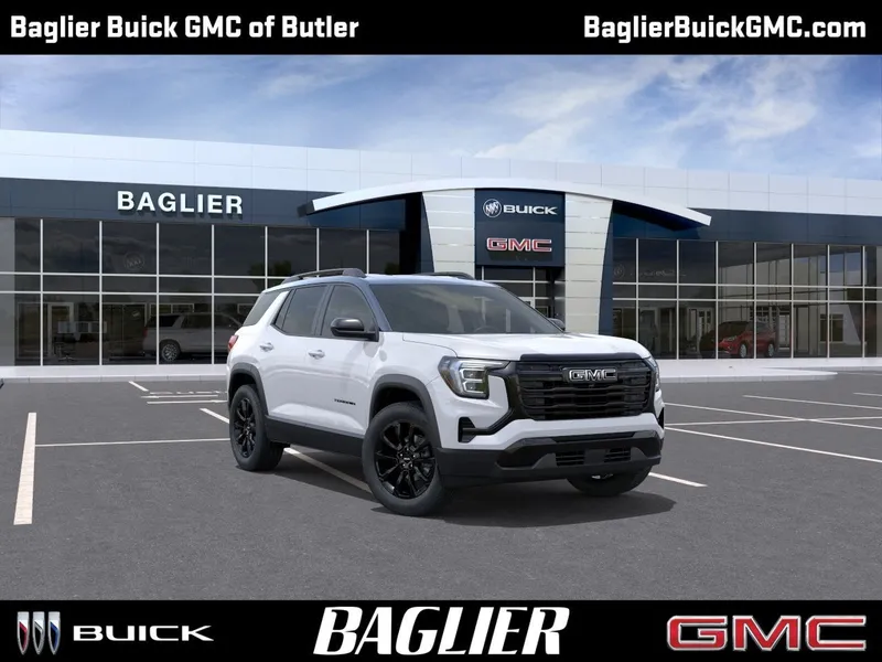 2026 GMC Terrain Elevation in Summit White — front three-quarter view