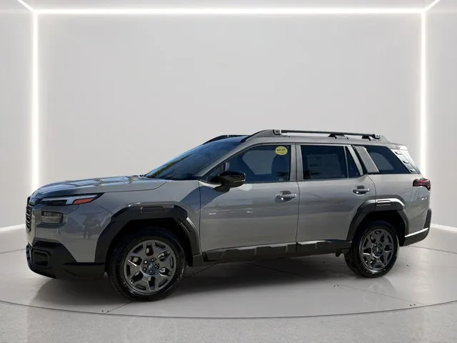 2026 Subaru Outback Premium in River Rock Pearl — front three-quarter view