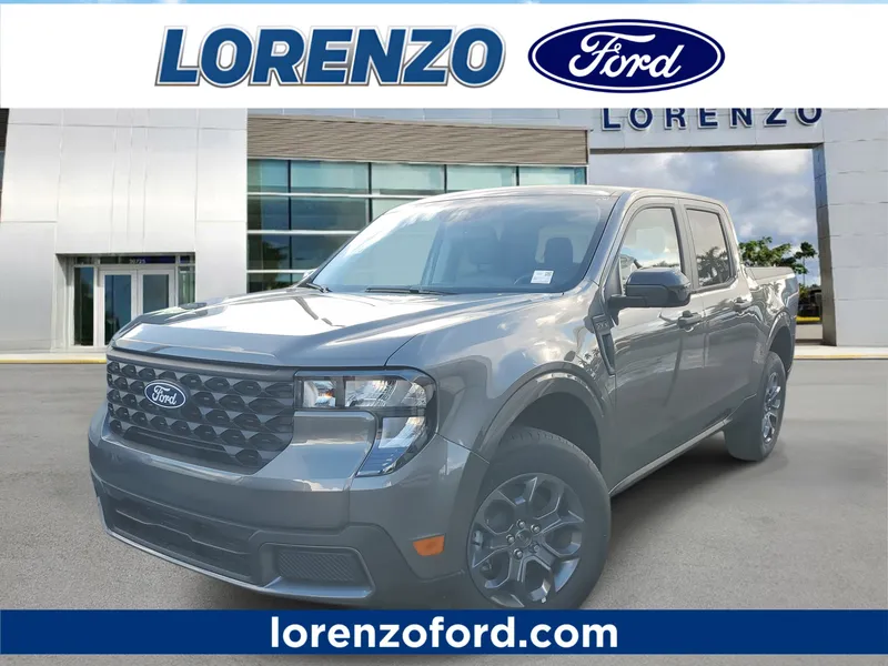 2025 Ford Maverick XLT in Carbonized Gray Metallic — front three-quarter view