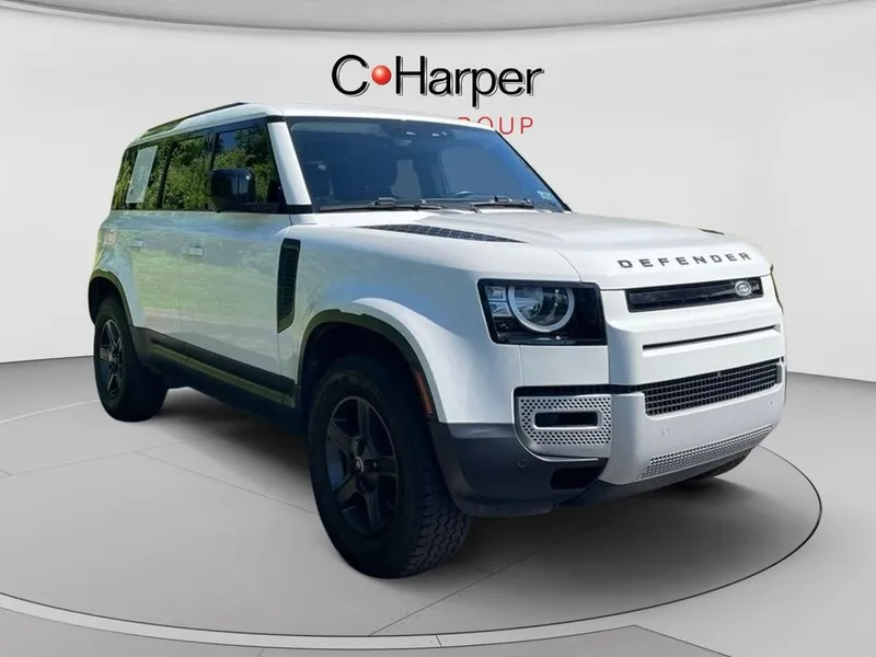 2023 Land Rover Defender 110 S in White — front three-quarter view
