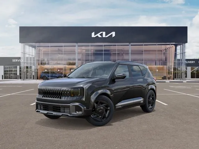 2027 Kia Seltos X-Line ETA- AUG. 2026 in Interstellar Gray — front three-quarter view