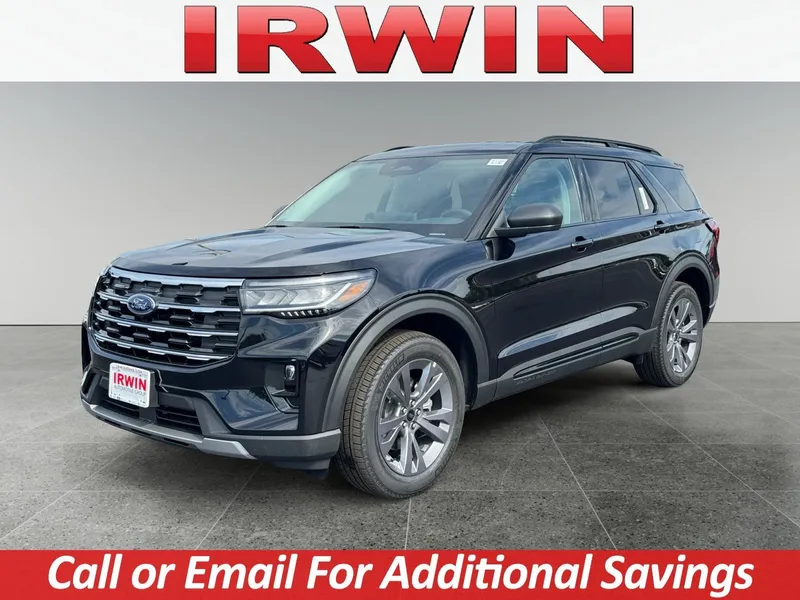 2026 Ford Explorer Active with 200A Pkg in Black — front three-quarter view