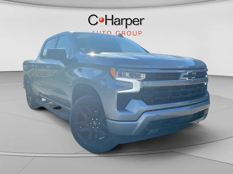 2024 Chevrolet Silverado 1500 RST in Sterling Gray Metallic — front three-quarter view