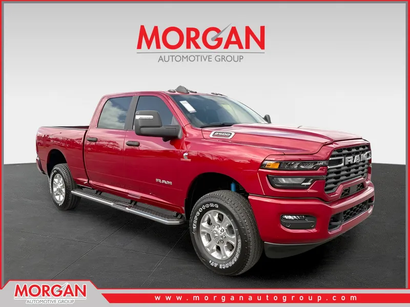 2026 Ram 2500 Big Horn in Red — front three-quarter view