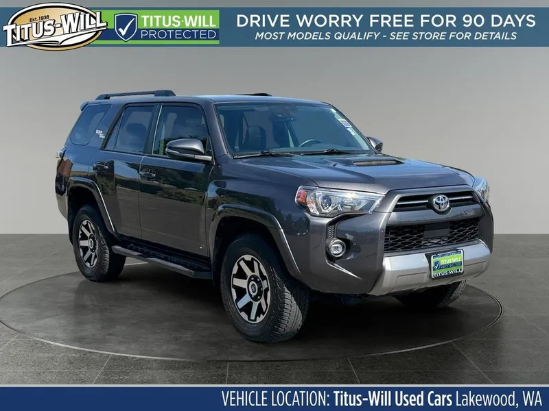 2023 Toyota 4Runner TRD Off-Road Premium in Magnetic Gray Metallic — front three-quarter view