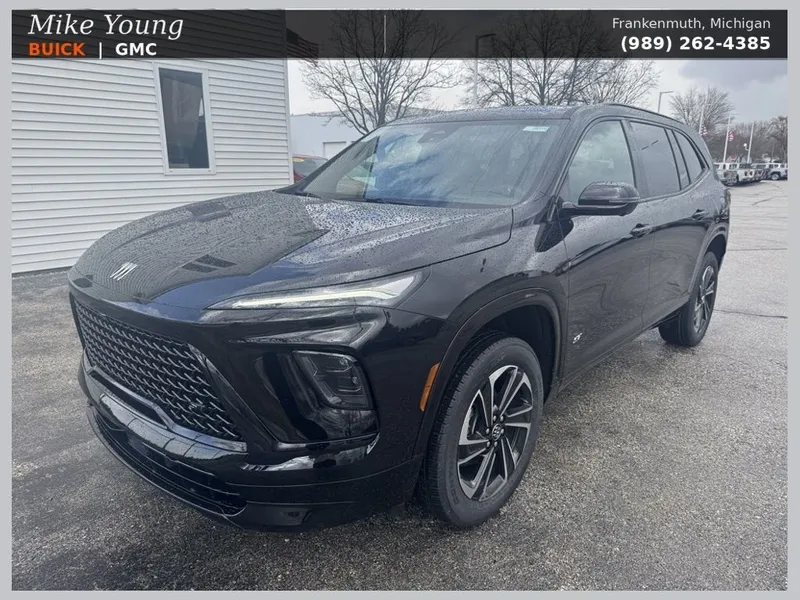 2026 Buick Enclave Sport Touring in Ebony Twilight Metallic — front three-quarter view