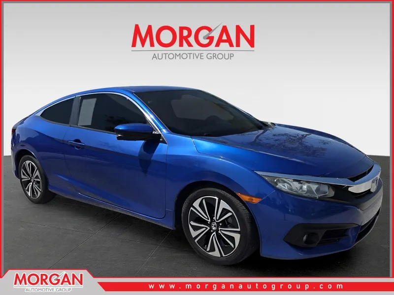 2018 Honda Civic EX-T in Blue — front three-quarter view