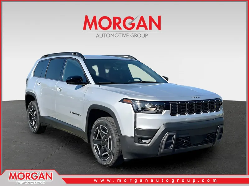 2026 Jeep Cherokee Limited in Silver — front three-quarter view