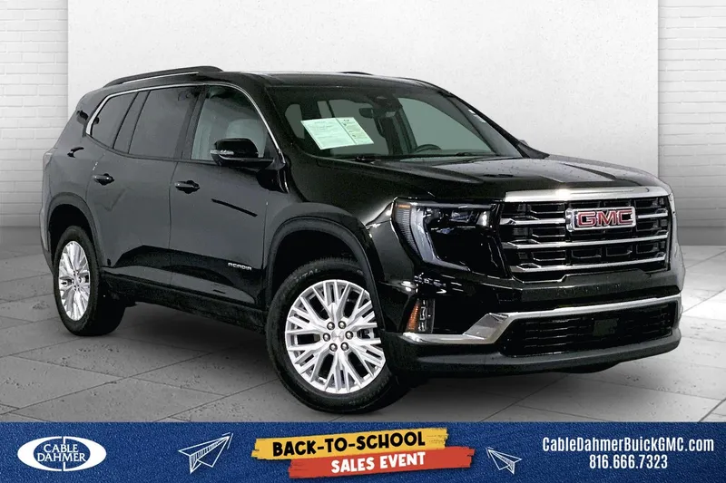2026 GMC Acadia Elevation in Ebony Twilight Metallic — front three-quarter view