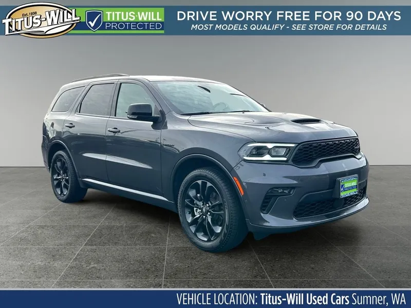 2023 Dodge Durango R/T Plus in Grey — front three-quarter view