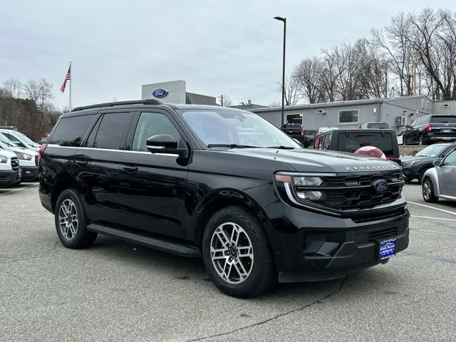 2025 Ford Expedition Active in Black Metallic — front three-quarter view