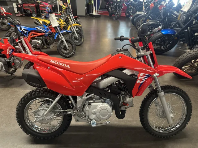 2026 Honda® CRF110F — front three-quarter view