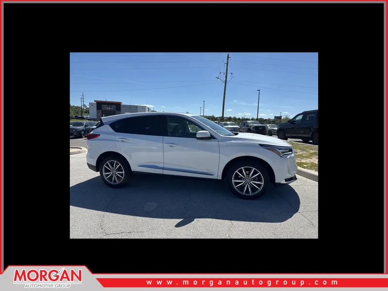 2023 Acura RDX Technology Package in White — front three-quarter view