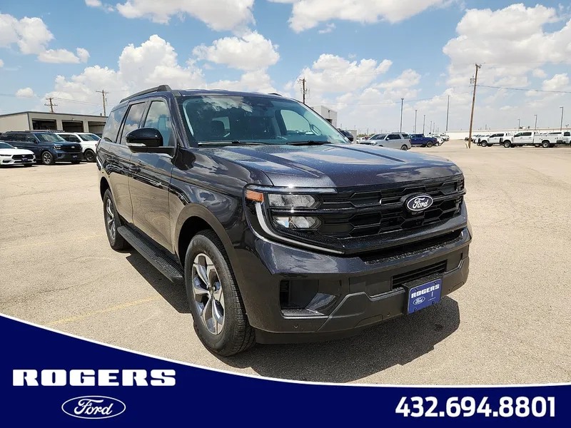 2027 Ford Expedition Active in Dark Matter Gray Metallic — front three-quarter view