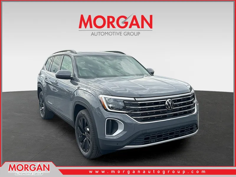 2026 Volkswagen Atlas 2.0T SE w/Technology in Gray — front three-quarter view