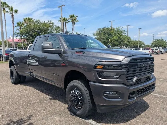 2026 RAM 3500 Big Horn in Granite Crystal Metallic Clear-Coat Exterior Paint — front three-quarter view